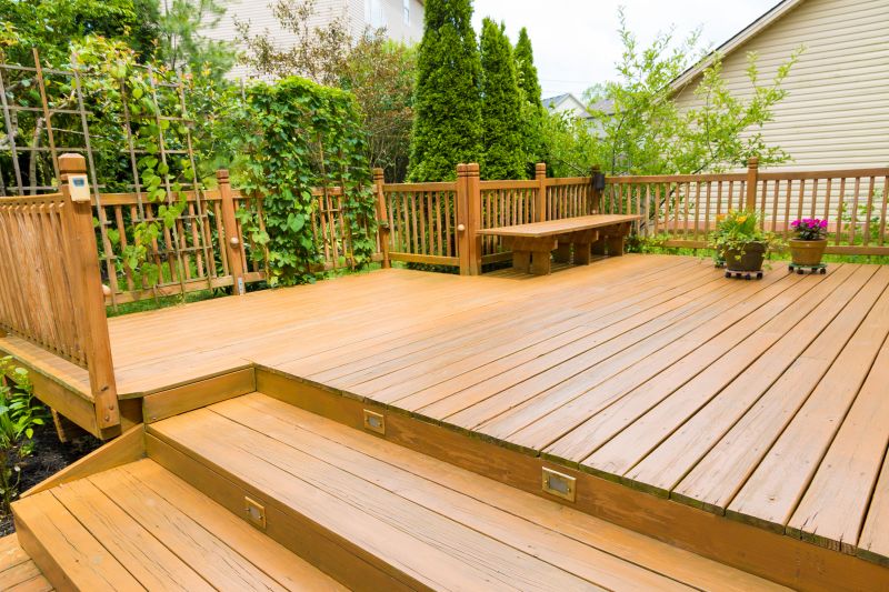 Completed Deck with Landscaping